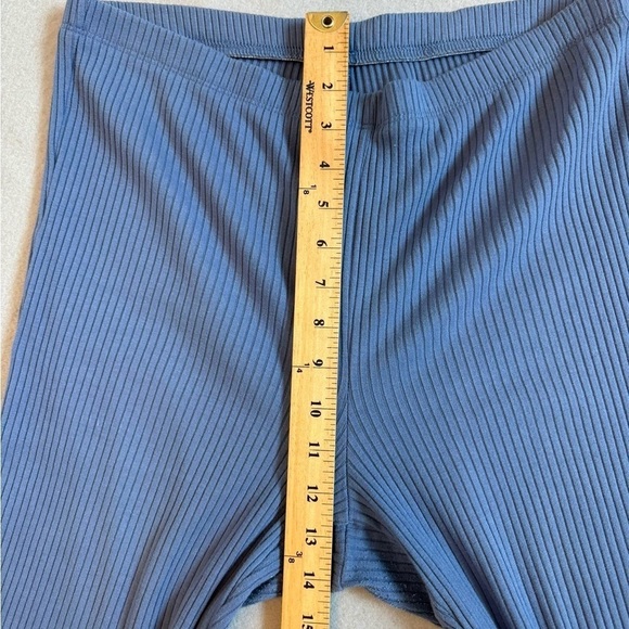 Aerie Kick-it Ribbed Knit Super Flare Bell Bottoms Pants Size L - Picture 6 of 8